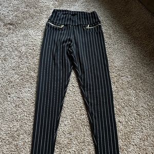 Streetwear Society brand pinstripes legging size S